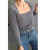 Remera Cuello Cuadrado Gris