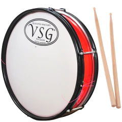 Redoblante Chato 14 Pulgadas Original Colores Palillos Murga - comprar online