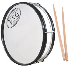 Redoblante Chato 14 Pulgadas Original Colores Palillos Murga - Garage Music