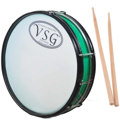 Redoblante Chato 14 Pulgadas Original Colores Palillos Murga - tienda online