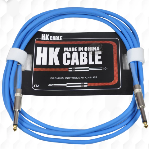 Cable Plug Plug 5 Mt Pvc Eagle Guitarra Bajo Colores