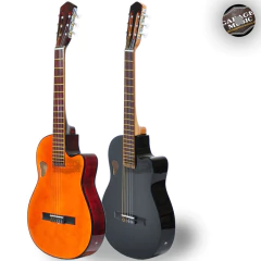 Guitarra Electro Criolla Media Caja Corte Boca Superior Cd - Garage Music