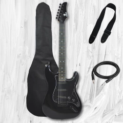 Guitarra Electrica Stratocaster Eagle Pro Funda Ac Cable Pua - tienda online