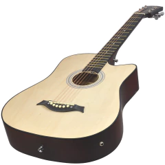 Guitarra Electro Acustica Eagle 38 Con Corte Funda Acolchada - tienda online