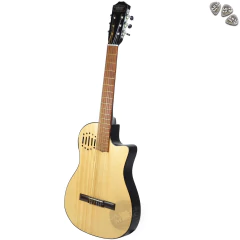 Guitarra Electro Criolla Clasica Tipo Godin Media Caja Ecu - comprar online