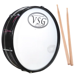 Redoblante Chato 14 Pulgadas Original Colores Palillos Murga - comprar online