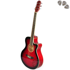 Guitarra Electro Acustica Parquer Gac109mcbl Funda Pua Cd
