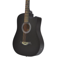 Guitarra Electro Acustica Eagle 38 Con Corte Funda Acolchada