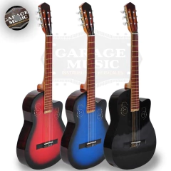 Guitarra criolla media caja ciega