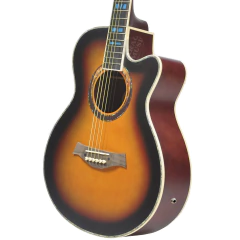 Guitarra Electro Acustica Eagle 40 Con Corte Funda Garantia - Garage Music