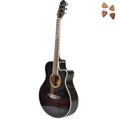 Imagen de Guitarra Electro Acustica Parquer Gac109mcbl Funda Pua Cd
