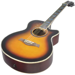 Guitarra Acustica Eagle 40 Con Corte Funda Acolchada Pua - Garage Music