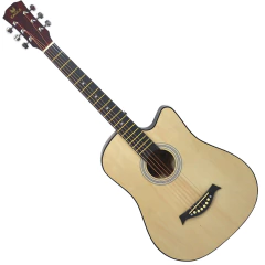 Guitarra Electro Acustica Eagle 38 Con Corte Funda Acolchada - comprar online