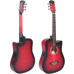 Guitarra Acustica Eagle 38 Con Corte Original Funda Garantia - tienda online