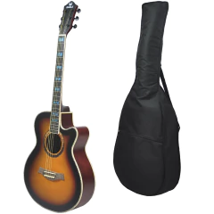 Guitarra Acustica Eagle 40 Con Corte Funda Acolchada Pua - comprar online