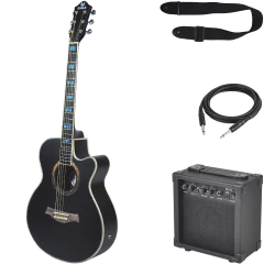 Guitarra Electro Acustica Eagle 40 Corte Funda Amplificador