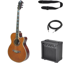 Guitarra Electro Acustica Eagle 40 Corte Funda Amplificador - Garage Music