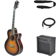 Guitarra Electro Acustica Eagle 40 Corte Funda Amplificador en internet