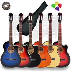 Guitarra Electro Criolla Corte Amplificador Funda Acolchada