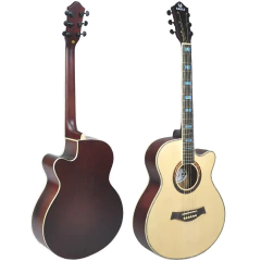 Guitarra Electro Acustica Eagle 40 Corte Funda Afinador Pua - tienda online