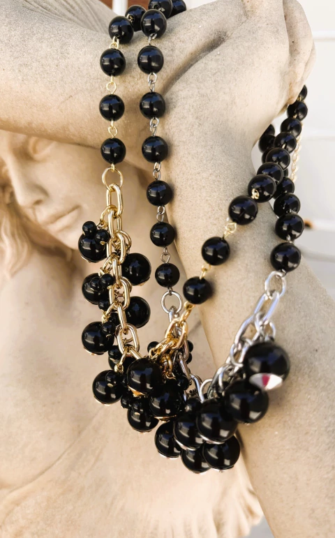 Colar Mine chocalho Preto-MBC1195