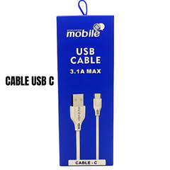 CABLE USB C MOBILE 1.2 MTS 3.1A