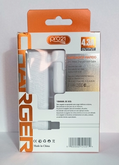 CARGADOR TIPO C PRO 21 4.3A - comprar online