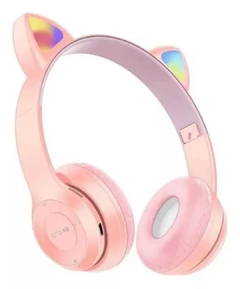 AURICULARES INALÁMBRICOS BLUETOOTH LUCES OREJA DE GATITO P47M - comprar online