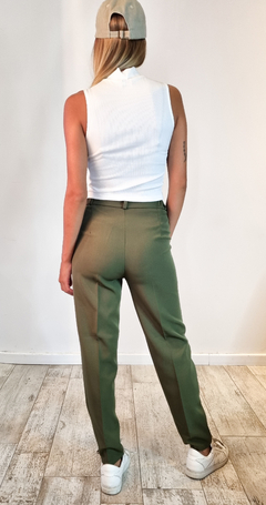 PANTALON SASTRERO KATE gris TALLE 2y verde 3 - PRIET
