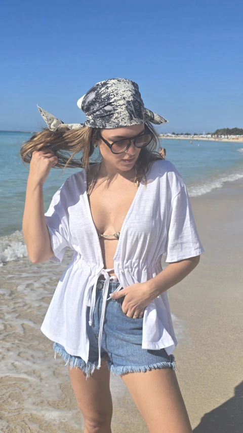 Camisola bari corta-blanca-