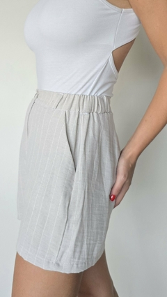 SHORT DE LINO RAYADO - comprar online