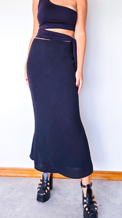 POLLERA MIDI-negra- - PRIET
