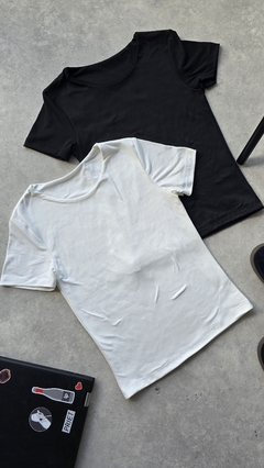PACK REMERA MANGAS CORTAS 1- negro/blanco - comprar online