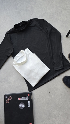 PACK MEDIA POLERA 2- negro/blanco - comprar online