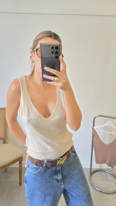 Musculosa Hilo Texturas Soft - PRIET