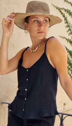 MUSCULOSA MARBELLA -negra- - comprar online
