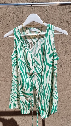 MUSCULOSA FRUNCE-cebra verde-