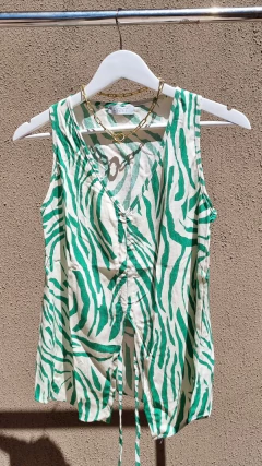 MUSCULOSA FRUNCE-cebra verde-