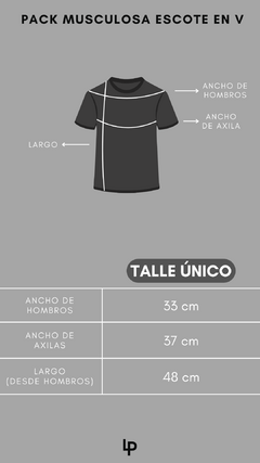 Imagen de PACK MUSCULOSA ESCOTE EN V X 3