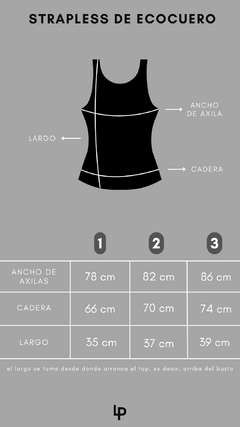 STRAPLESS ECOCUERO -negro- en internet