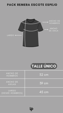 PACK REMERA ESCOTE ESPEJO X 2 en internet