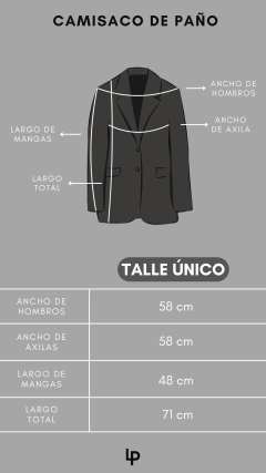Camisaco de paño