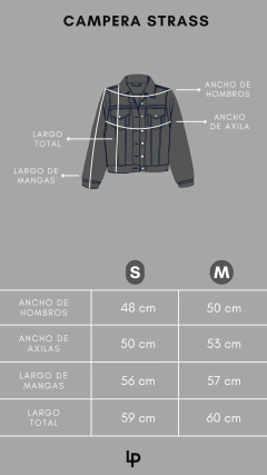 Campera strass