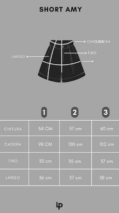 SHORT AMY-negro- - comprar online