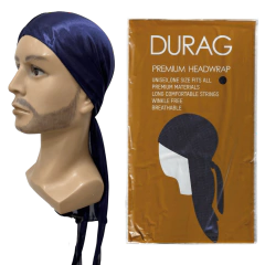 Durag bandana trap rapper touca cetim crespo masculino - Perucas & Laces LIONSWIG