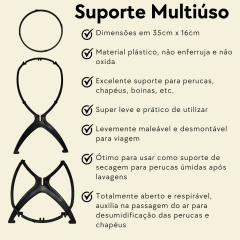 Suporte para peruca chapéu acessórios de cabeça expositorio - comprar online