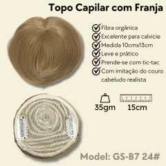 Prótese capilar feminino topo de tic-tac fibra orgânica - loja online