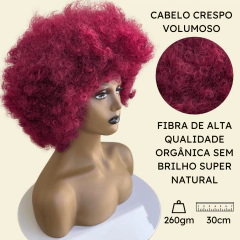 Peruca Crespa Cacheada Black Power Volumosa Orgânica Unissex - loja online