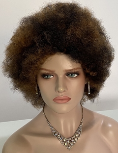 Peruca Humana Black Power Crespa Cacheada Volumosa loira mel na internet