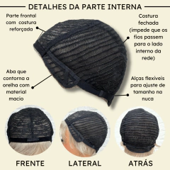 Peruca humana curta platinada cinza branco franja unissex na internet